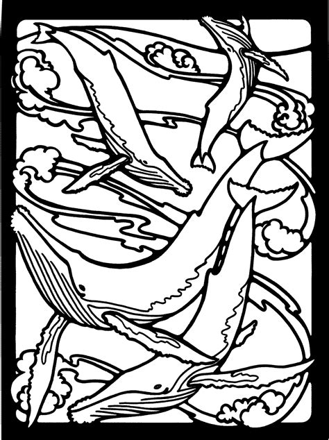How do you like this new adult coloring page? Whale Coloring Pages
