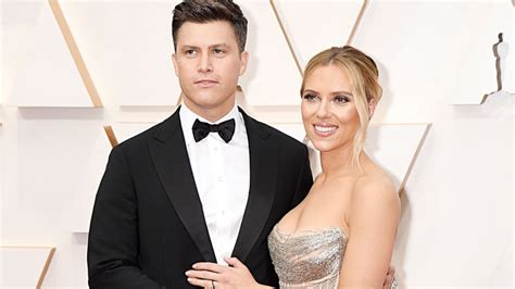 Scarlett johansson and colin jost on the red carpet at the 2020 academy awards (ap images). Scarlett Johansson and Colin Jost have tied the knot | GMA