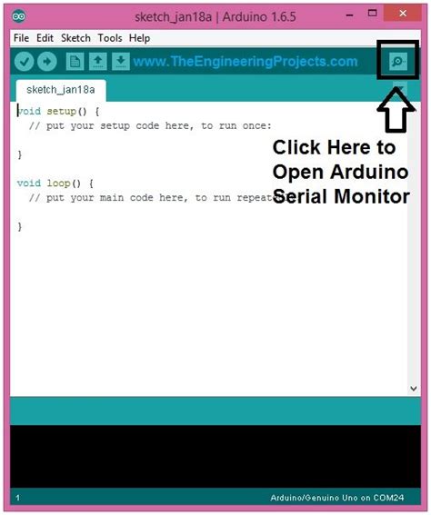 How To Use Arduino Serial Monitor The Engineering Projects