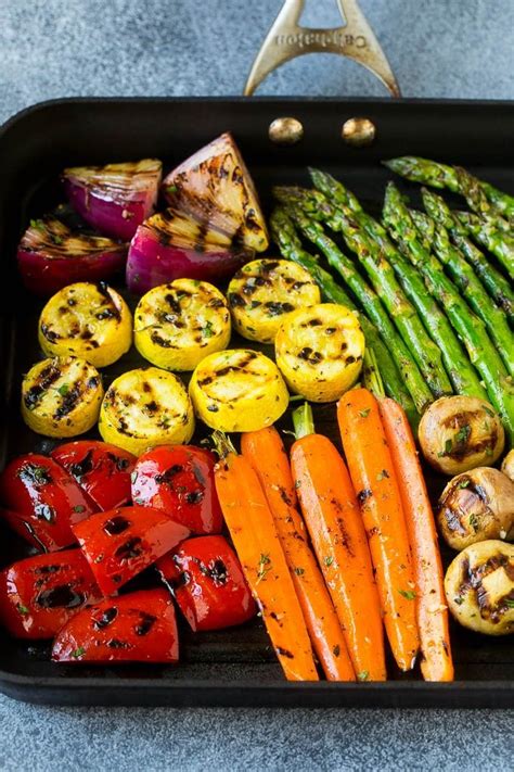 These Grilled Vegetables Are An Assortment Of Colorful Veggies Bathed