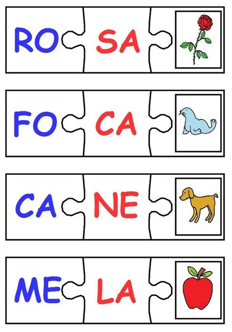 Carte contenenti parole bisillabe piane. Pin su Sillabe