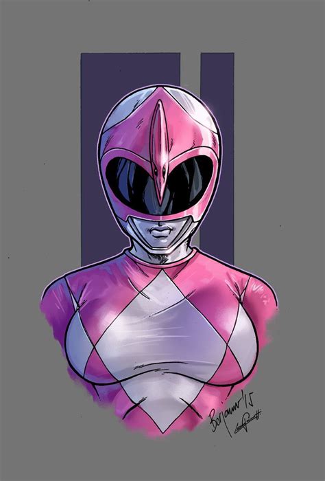 Mighty Morphin Power Rangers Pink Color By Le0arts On Deviantart Cómics