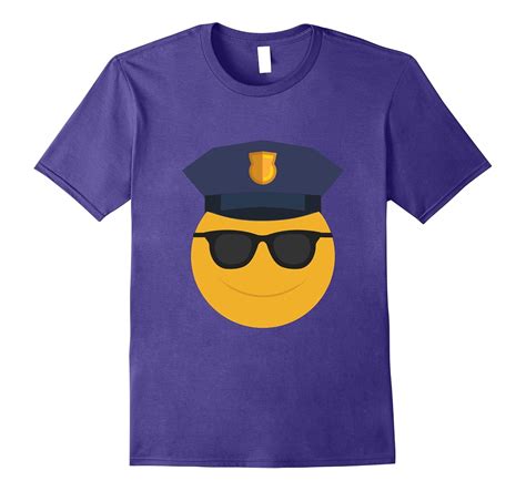 Policeman Sheriff Patrolman Emoji Funny Tee Police T Pl Polozatee