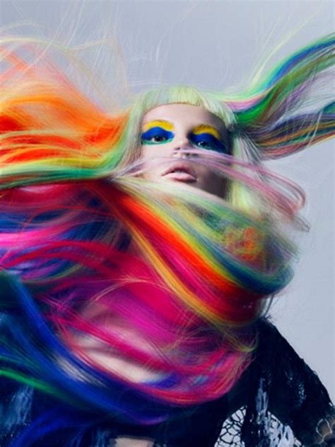 Rainbow Vogue Beauty Rainbow Hair Vogue Japan