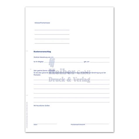 Maybe you would like to learn more about one of these? Vorlage Kostenvoranschlag Krankenkasse