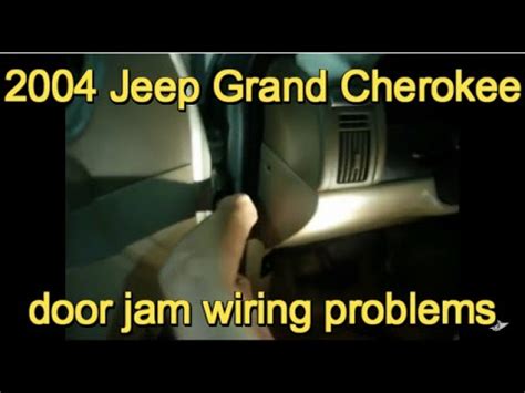 2004 Grand Cherokee door jam wiring problem - YouTube