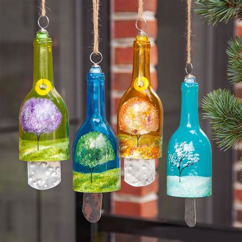T The Wine Lover In Your Life These Hand Painted Seasonal Chimes