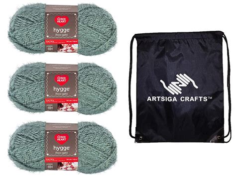 Red Heart Knitting Yarn Hygge Aloe 3 Skein Factory Pack Same Dyelot