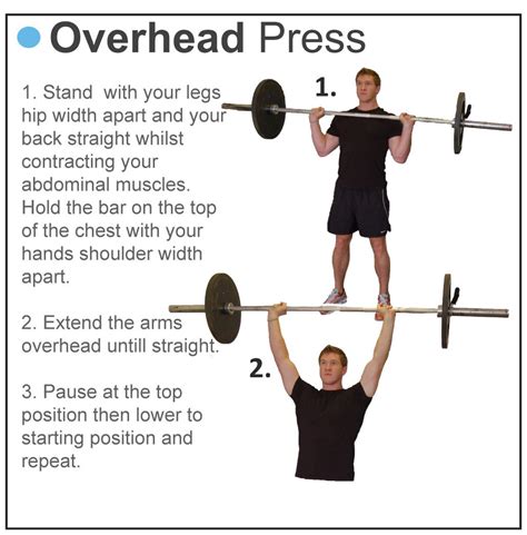 Overhead Press Overhead Press Abdominal Muscles Training Tips