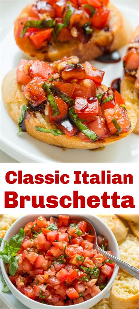 Classic Italian Bruschetta Recipe Italian Bruschetta Recipe