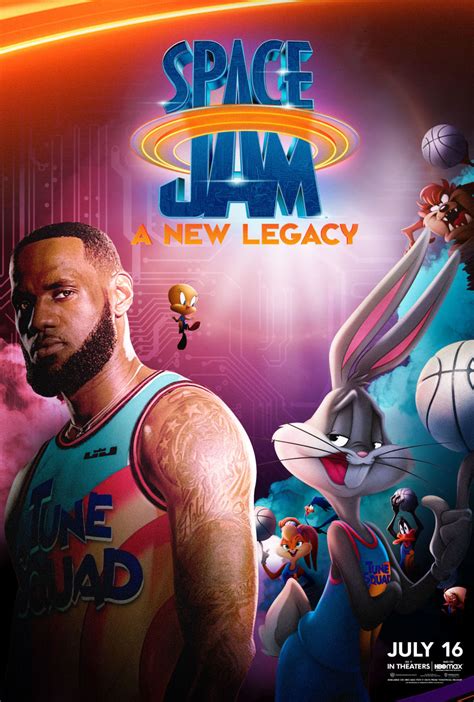 Space Jam 2 A New Legacy Movie Poster Looney Tunes Bugs Bunny Friends