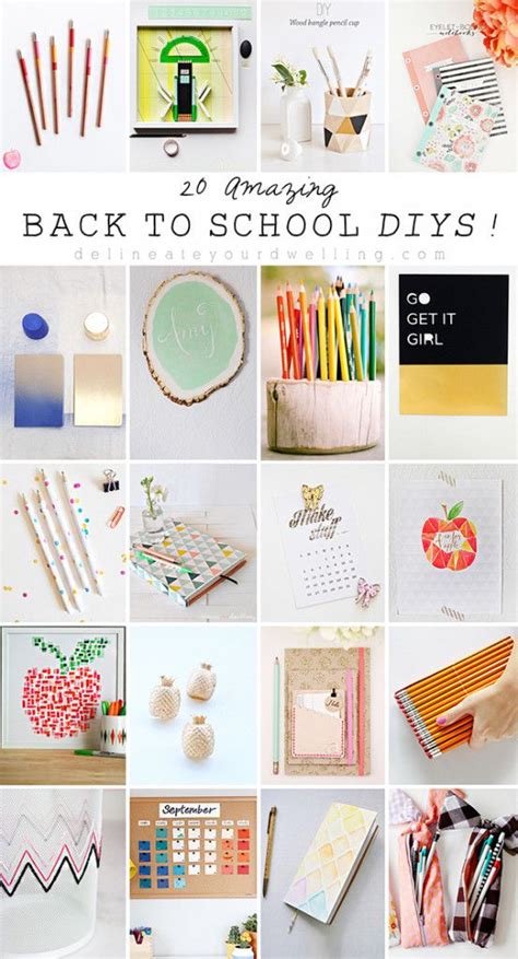 20 Amazing Back To School Diys School Diy Diy School Supplies Diy