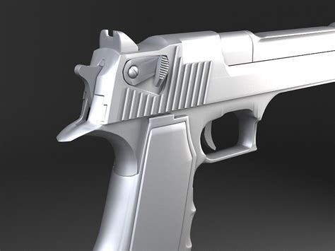Desert Eagle Pistol 3d Model 9 3ds C4d Fbx Lwo Max Obj Free3d
