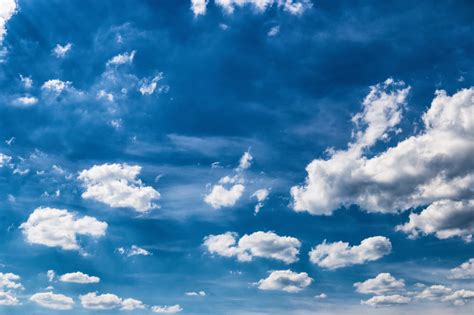 Beautiful Blue Sky With Clouds Photo 3947 Motosha Free Stock Photos