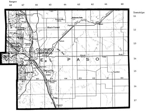 El Paso County Map