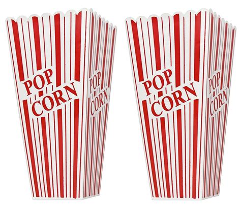 Premius 2 Pack Classic Striped Popcorn Holder Red White 775x375x3