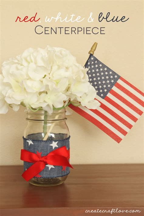 Red White And Blue Centerpiece Create Craft Love