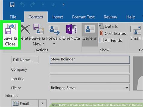 Leave the paper business card behind you and make a lasting impression with the mobilo card. How to Create and Share an Electronic Business Card in Outlook