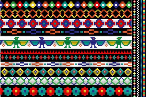 Native American Beaded Border Patterns 151336 Decorations Design