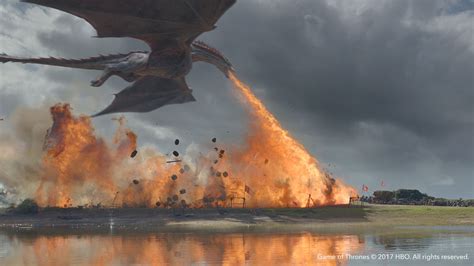 Fire Spitting Dragon Game Of Thrones