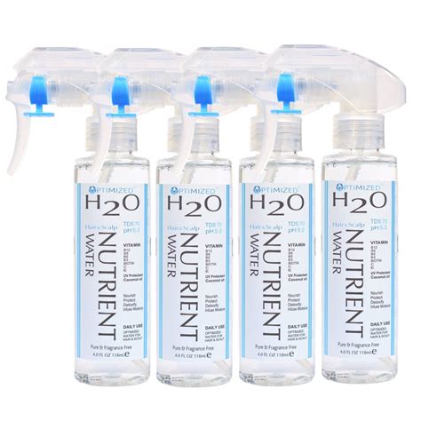 Optimized H2o Nutrient Infused Water For Hair Scalp Face Skin And Bod Optimizedlab