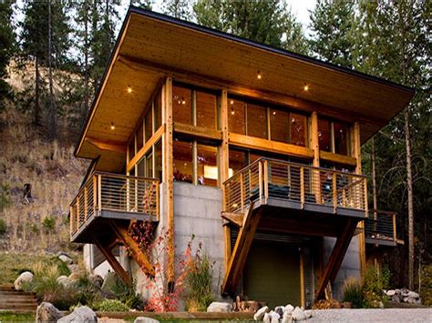Modern Mountain Log Cabin Plans Modern Barn Cabin, cabins  | Cabin design, Contemporary cabin 