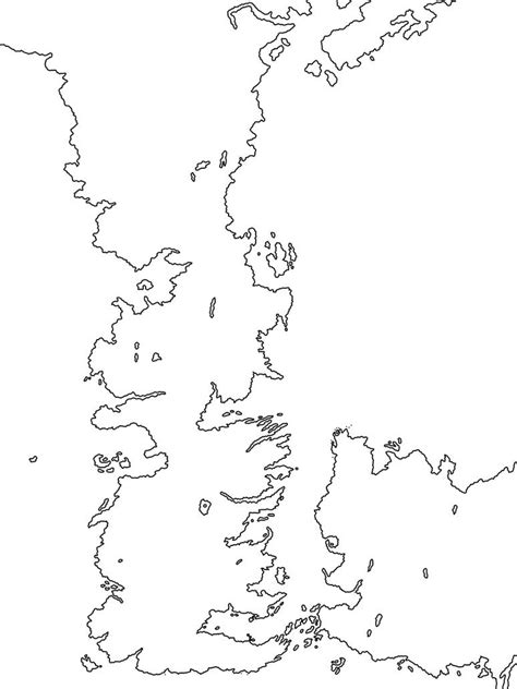 Westeros Map Blank By Bradyhickman On Deviantart