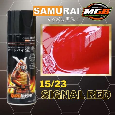 Samurai Spray Paint 1523 Signal Red 400ml Lazada Ph