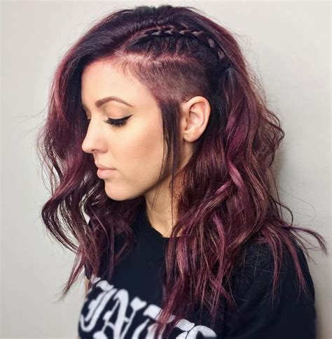Either way, the short sides with long hair on top gives you volume. 50 Women's Undercut Hairstyles to Make a Real Statement in ...