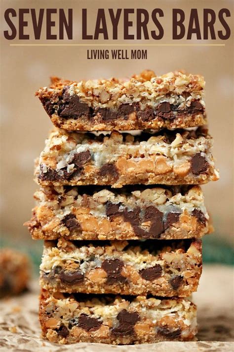 Seven Layer Magic Cookie Bars With Chocolate Butterscotch Coconut