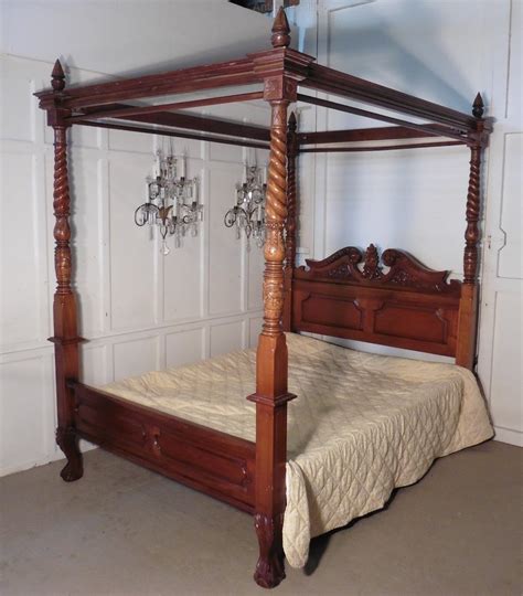 Antiques Atlas A Large Mahogany 5ft Four Poster Bed