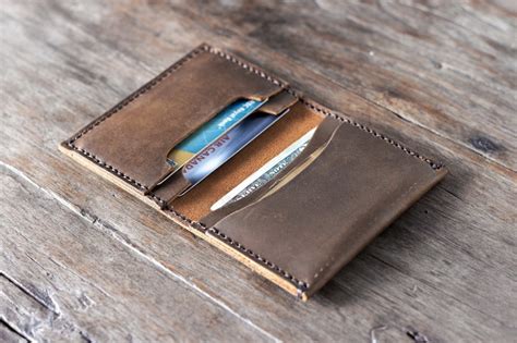 Made of 100% genuine leather. Spectacular Handmade Credit Card Holder Wallet - Gifts For Men