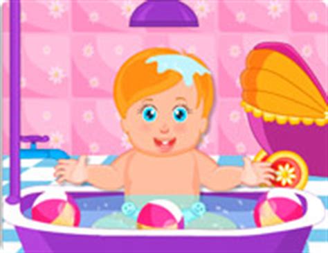 So let's get a bubble bath boiling for the little cutie! Bathing Games for Girls - Girl Games