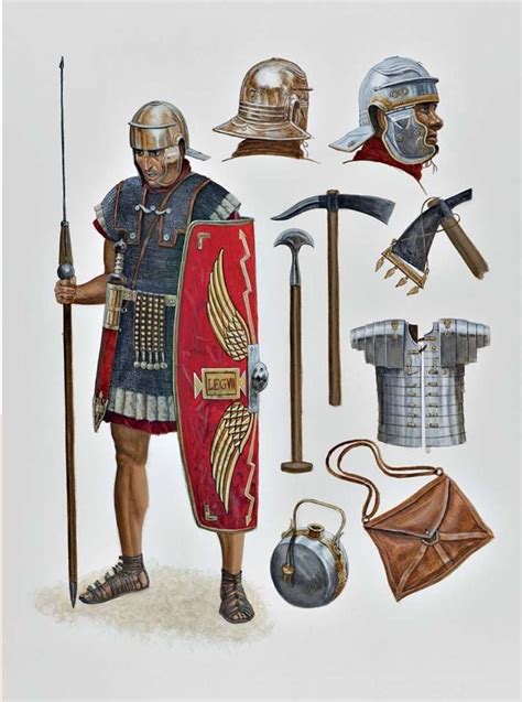 1st Century Ce Roman Legionary And Kit Roman Armor Roman History