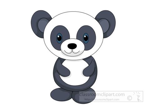 Panda Clipart Clipart Little Panda Bear Cartoon Character 116 Clipart