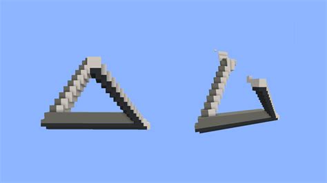 My Take On The Impossible Trigangle Penrose Triangle In Minecraft