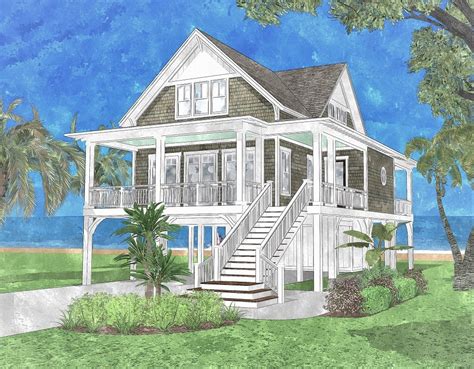 Blue Bay Cottage Coastal House Plans From Coastal Home Plans