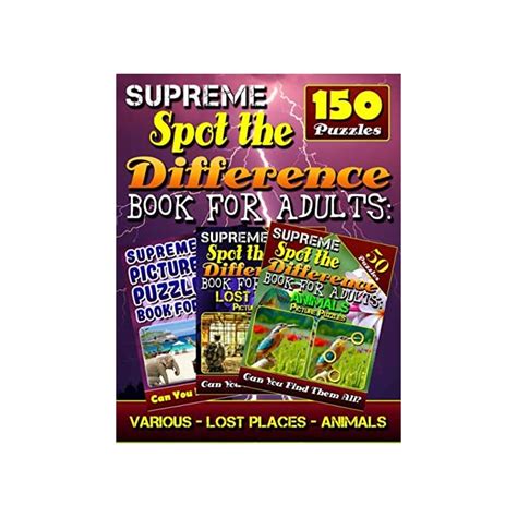Buy Supreme Spot The Difference Book For Adults Various Lost Places