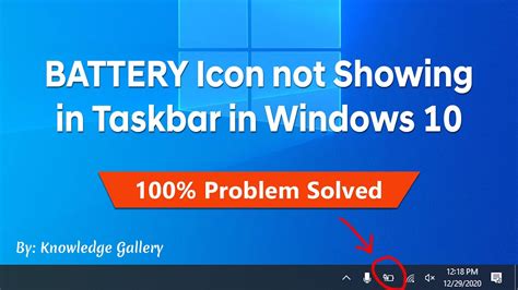 Battery Icon Is Not Showing Taskbar In Windows 10 Taskbar Battery