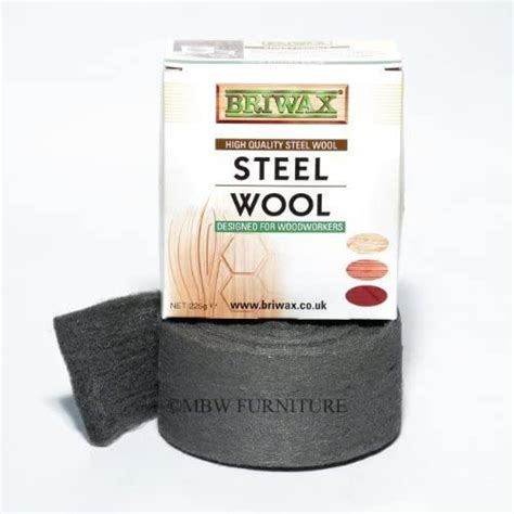 Briwax Steel Wool Grade 0000 Oil Free 225g 12lb Roll By Briwax