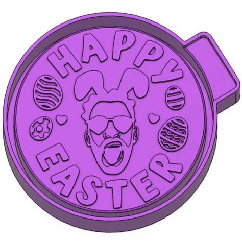 Stl File Happy Easter Freshie Mold Silicone Mold Box・3d Printing