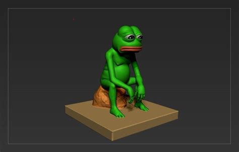 Sad Pepe The Frog Free 3d Model 3d Printable Cgtrader