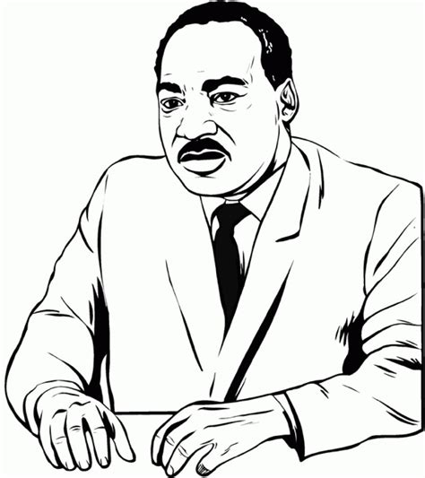 Free Printable Martin Luther King Jr Day Mlk Day Coloring Pages