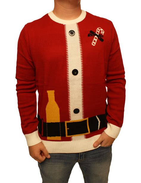 Ugly Christmas Sweater Ugly Christmas Sweater Mens Santa Claus Suit