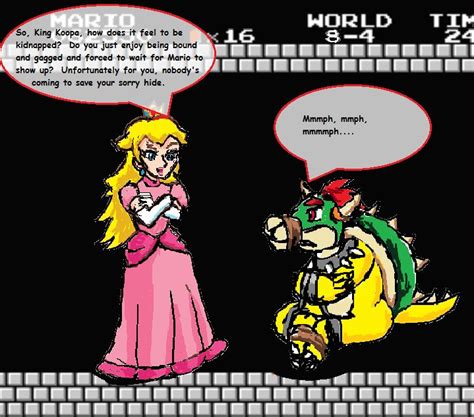 Princess Peach Kidnaps Bowser By Shizuru Minamino Bowser King Koopa Princess Peach