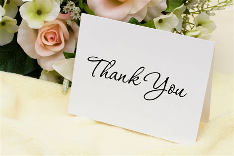 Sample Thank You Notes Msmoney Personal Financial Empowerment
