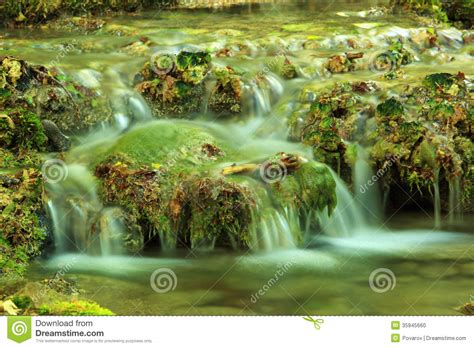 Waterfall Mountain Stream Black River Crimea Ukraine