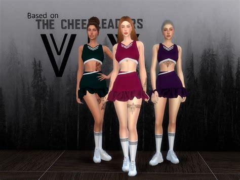 Sims 4 Cheerleader Outfit Cc