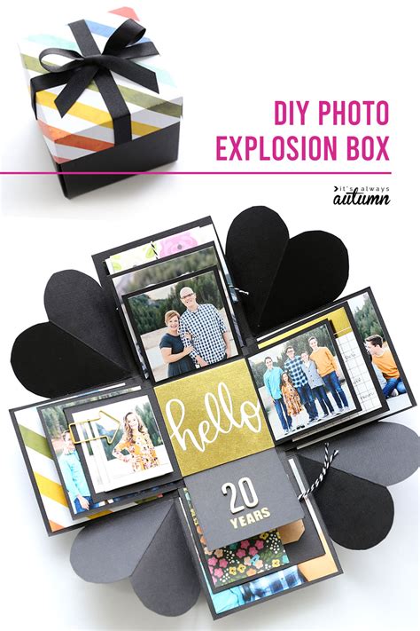 Sometimes a gift can be spontaneous. How to make an Explosion Box {cheap, unique DIY gift idea ...