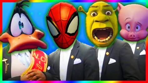 Space Jam And Shrek And Spider Man Coffin Dance Song Cover Youtube